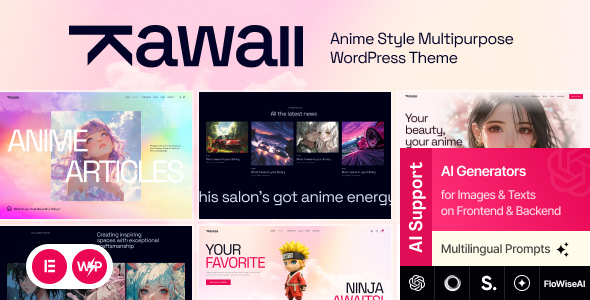 Kawaii – Anime Creative Original WordPress Theme