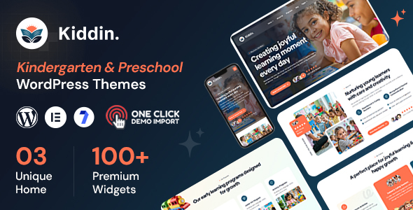 Kiddin – Kindergarten  Preschool WordPress Theme