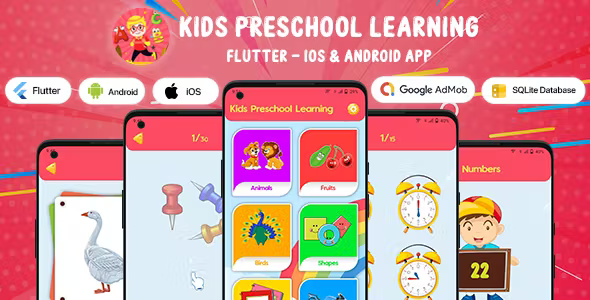 Kids Preschool Learning – Flutter Android  iOS App