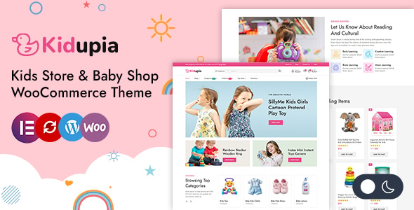 Kidupia – Kids Fashion  Toy Store WordPress WooCommerce Theme