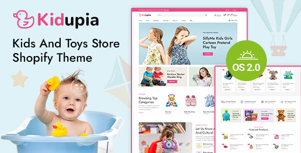 Kidupia – Kidswear  Toy Store Shopify 2.0 Responsive Theme