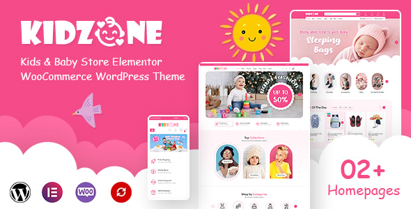 Kidzone – Kids  Baby Store Elementor WooCommerce WordPress Theme