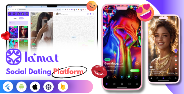Lamat – Complete Social Dating App | Match, Chat  Video Dating | Dating Mobile App | Online Dating