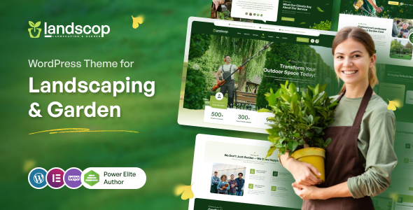 Landscop – Landscaping  Gardening WordPress Theme