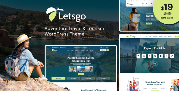 Letsgo – Adventure Tour  Travel WordPress Theme