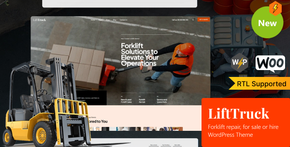 LiftTruck – Forklift Rentals, Services  Dealer WordPress Theme