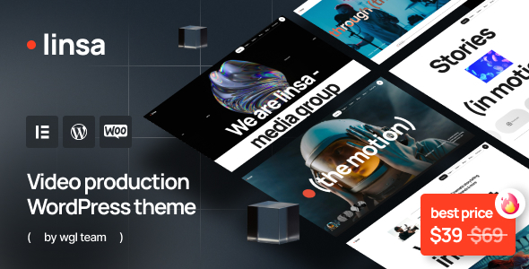 Linsa – Video Production WordPress Theme
