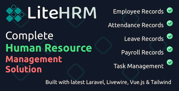Lite HRM – Advance HRM Solution for Leave, Attendance, Payroll  Task
