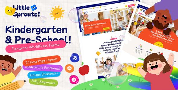 Little Sprouts – Kindergarten  Preschool WordPress Theme