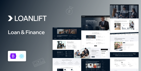 Loanlift – Loan  Finance React Template