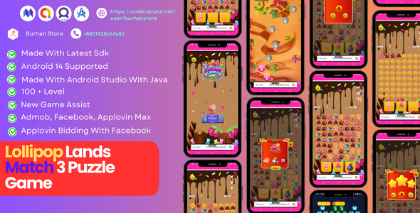 Lollipop Lands – Match 3 Puzzle Game