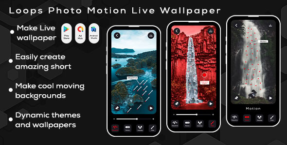 Loops Photo Motion Live Wallpaper – Moving Pictures – 3D Pictures Animation – 3D Photo Motion Maker