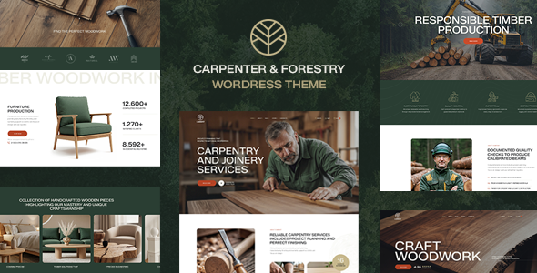 Lumbert – Carpenter, Wood  Forestry WordPress Theme