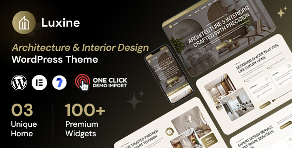 Luxine – Architecture  Interior Design WordPress Theme