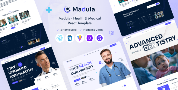 Madula – Health  Medical React Template