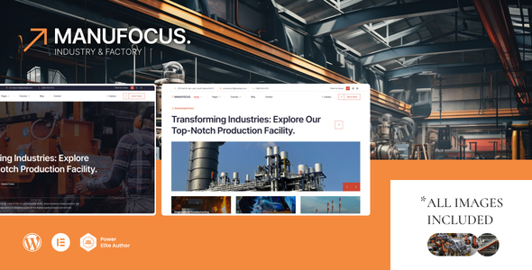 Manufocus – Factory  Industry WordPress Theme