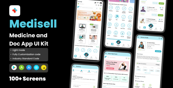 Medisell – Online Medicine  Doctor App React Native CLI Ui Kit