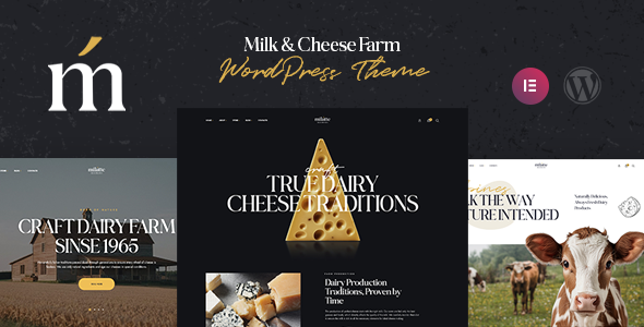 Milatte – Milk  Dairy Farm WordPress Theme
