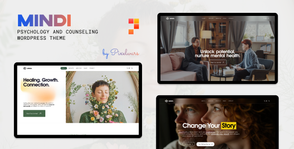 Mindi – Therapy  Psychology Counseling WordPress Theme
