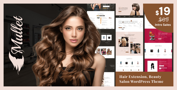 Mullet – Hair Extension  Beauty Salon WordPress Theme