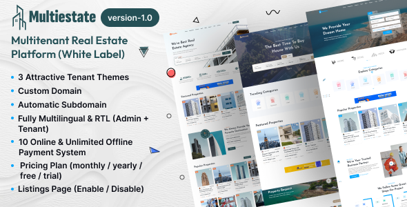 MultiEstate – Multitenant Real Estate Platform (AI Powered)
