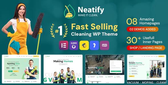 Neatify – Cleaning Services WordPress Theme