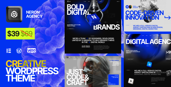 Neron – Creative Agency  Portfolio WordPress Theme