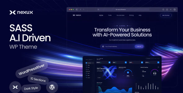 Nexux – Saas Landing Page WordPress Theme