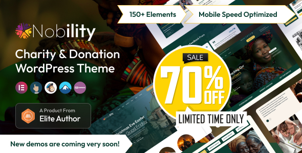 Nobility – Charity Nonprofit Multipurpose WordPress Theme