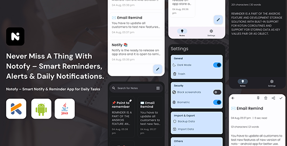 Notofy – Smart Notify  Reminder App for Daily Tasks