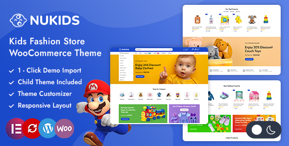 Nukids – Kidswear  Toy Store Elementor WooCommerce Theme