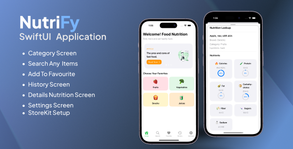 Nutrify IOS SwiftUI  and Gemini AI Based App with StoreKIT Subscription