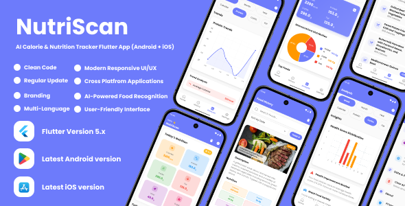 NutriScan – AI Food Nutrition Analysis Flutter App for Android  iOS