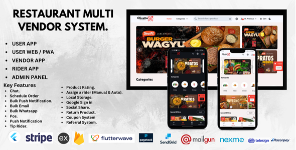 Olivette – Multivendor Restaurant System