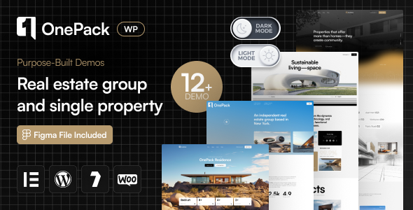 OnePack – Real Estate  Property Construction WordPress Theme