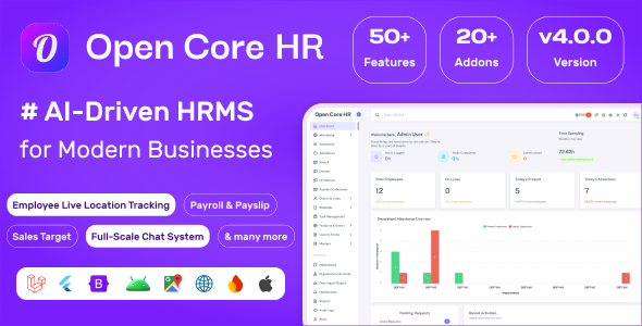 Open Core HR: Complete HRMS Platform – AI, GPS Tracking, Attendance  Payroll