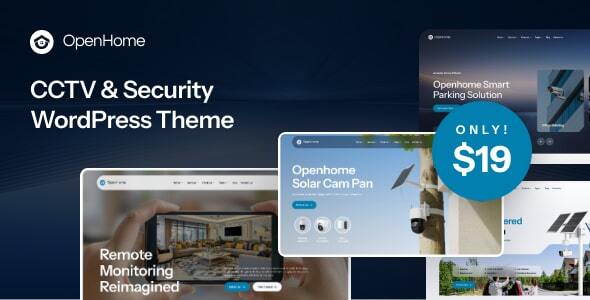 Openhome – CCTV  Security WordPress Theme