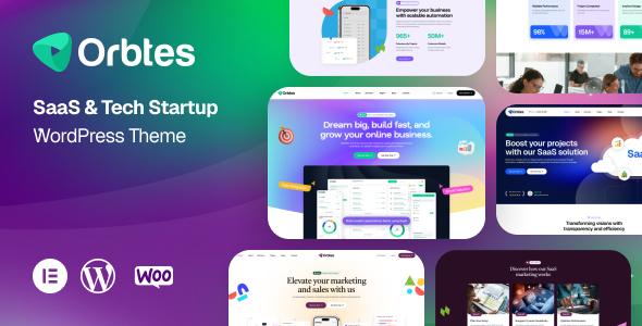 Orbtes – SaaS  Tech Startup WordPress Theme