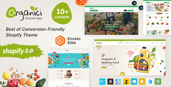 Organici – Fresh Food Grocery Store – Shopify Multi-Purpose Theme