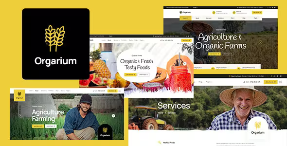 Orgarium – Agriculture  Organic Farm WordPress Theme