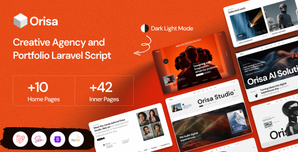 Orisa – Creative Agency  Portfolio Laravel CMS