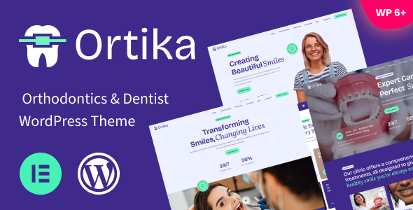 Ortika – Dentist  Orthodontics WordPress Theme
