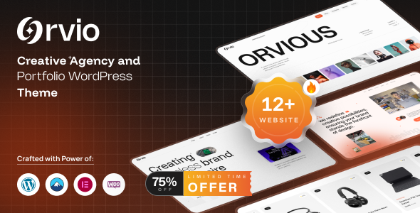 Orvio – Creative Agency and Portfolio WordPress Theme