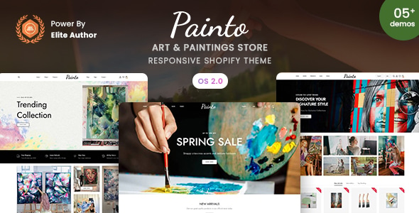 Painto – Art  Paintings Store Shopify 2.0 Theme
