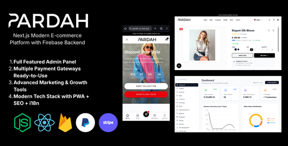 Pardah – Next.js Modern E-commerce Platform with Firebase Backend