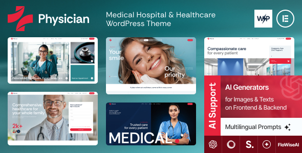Physician – Medical Hospital Healthcare WordPress Theme