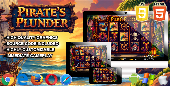 Pirates Plunder – HTML5 Slot Machine