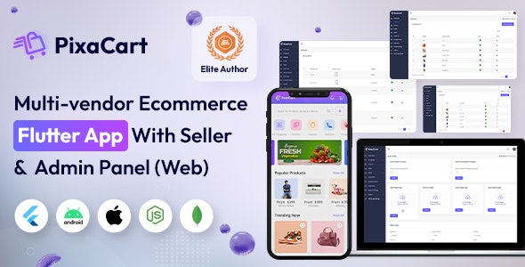 PixaCart – Multi-Vendor eCommerce Flutter App with Website, Admin  Seller Panels(web)
