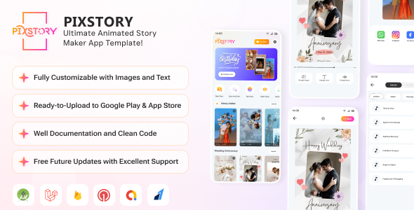 Pixstory – Animated Story Video Maker App, Storybit Alternative, Template-Based Video Maker