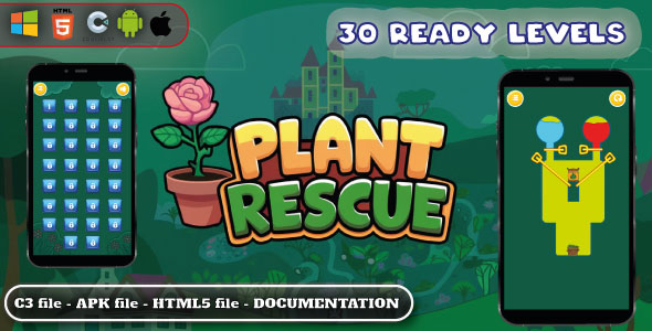 Plant Rescue – Puzzle Game – HTML5, Construct 3